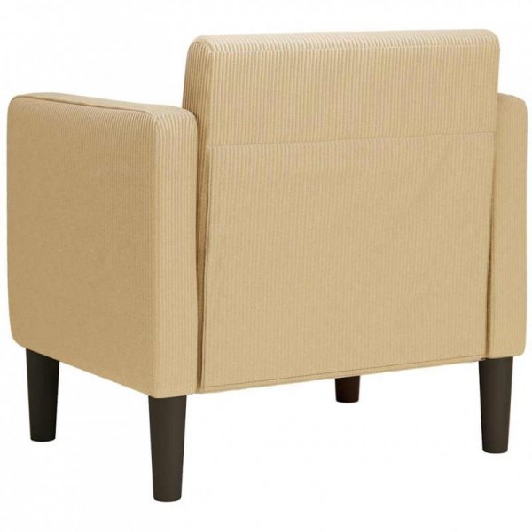 Sofa Fotel z Podłokietnikami Jasnozielony Szary 54 cm