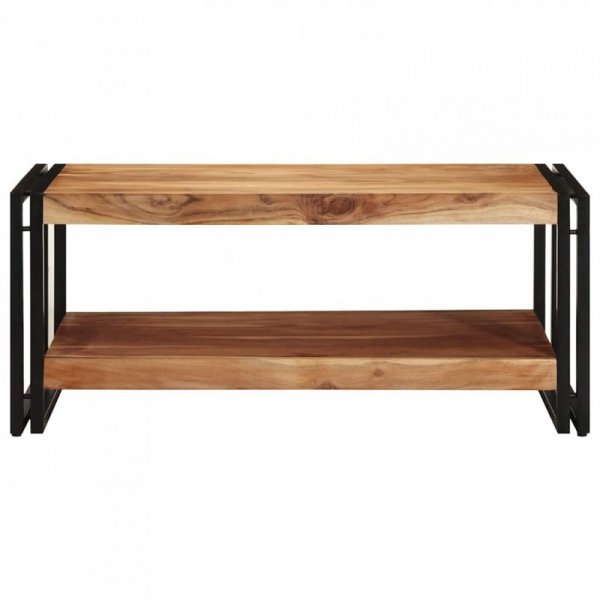 Stolik kawowy 90x50x38 cm Drewno lite Akacja