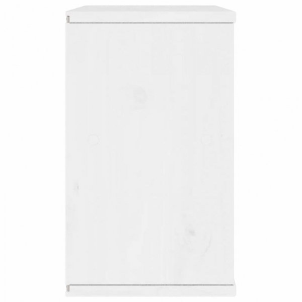 Szafka RTV z szufladą „ODDA” Biała 79x24x40cm Drewno lite Sosna