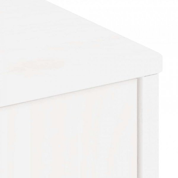 Szafka RTV z szufladą „ODDA” Biała 79x24x40cm Drewno lite Sosna