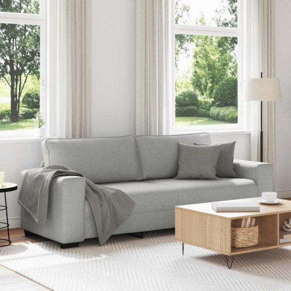 Sofa 3-osobowa, szara chmurowy, 180 cm, tkaniną