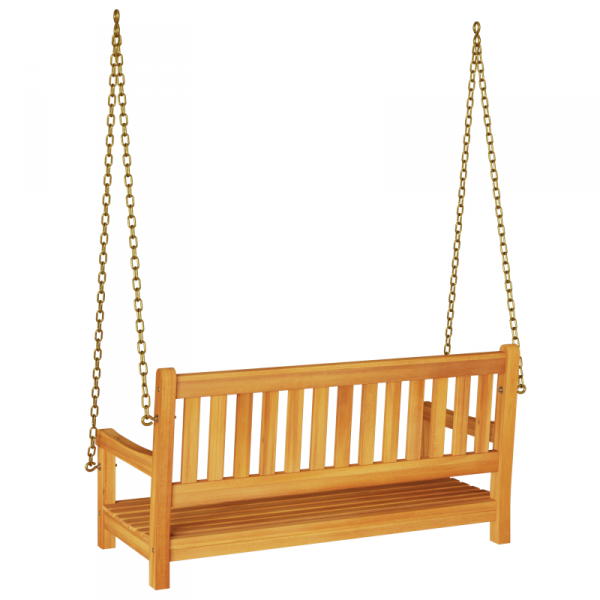 Huśtawka ogrodowa 2-osobowa  110x56x58 cm z litego drewna akacjowego
