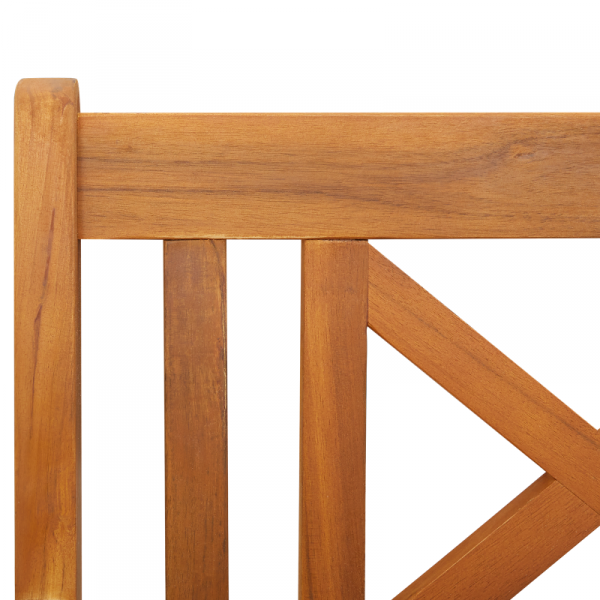 Ławka Ogrodowa 220x56x90 cm Solidne Drewno Akacjowe