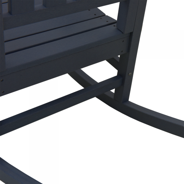 Krzesło bujane  Granatowe 70x92x107 cm HDPE
