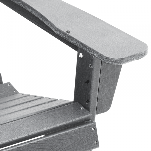 Krzesło Adirondack  Jasnoszare 74x82x91 cm HDPE