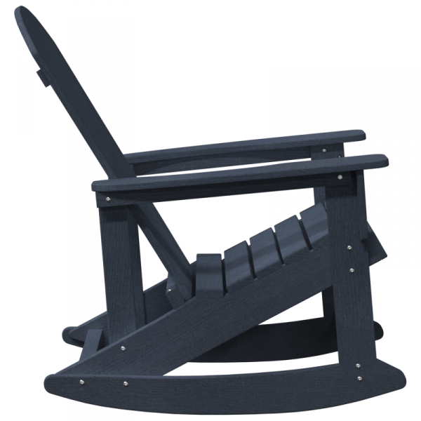 Krzesło Bujane Adirondack Granatowe 73.5x92x90 cm HDPE
