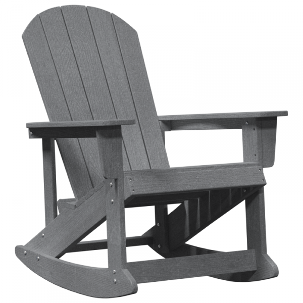 Fotel bujany Adirondack Jasnoszary 73.5x92x90 cm HDPE