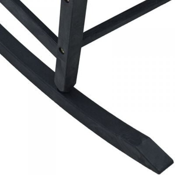 Fotel Bujany ogrodowy Czarny 65x84x114 cm HDPE