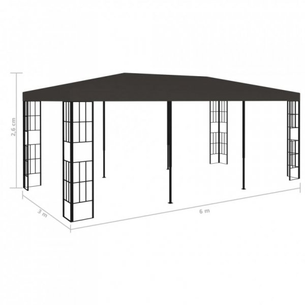 Altana, 3 x 6 m, antracytowa