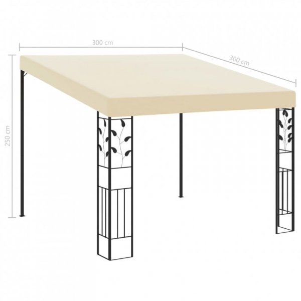 Altana przyścienna, 3 x 3 x 2,5 m, kremowa