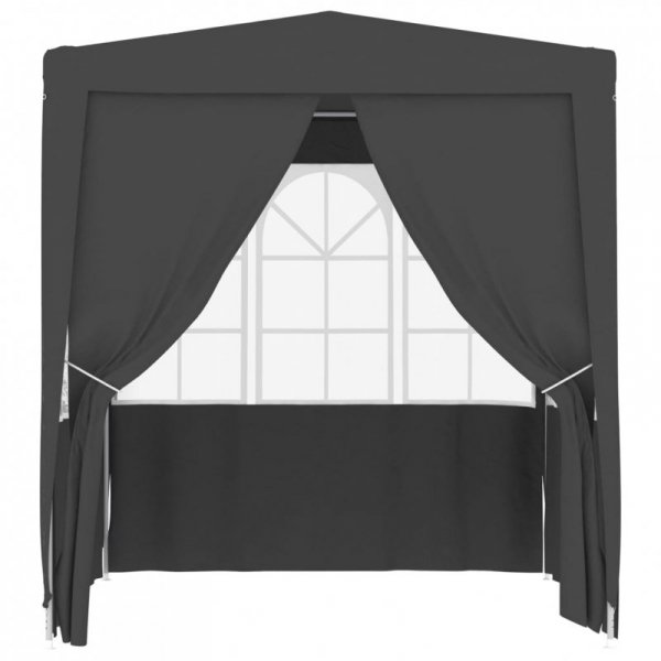 Namiot imprezowy ze ściankami, 2x2 m, antracyt, 90 g/m²