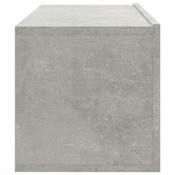 Szafki ścienne pod TV, 2 szt., betonowa szarość, 100x30x30 cm