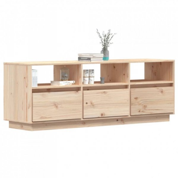 Szafka pod telewizor, 140x37x50 cm, lite drewno sosnowe