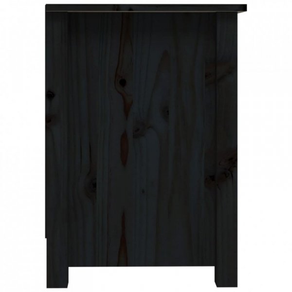 Szafka pod telewizor, czarna, 103x36,5x52 cm, drewno sosnowe