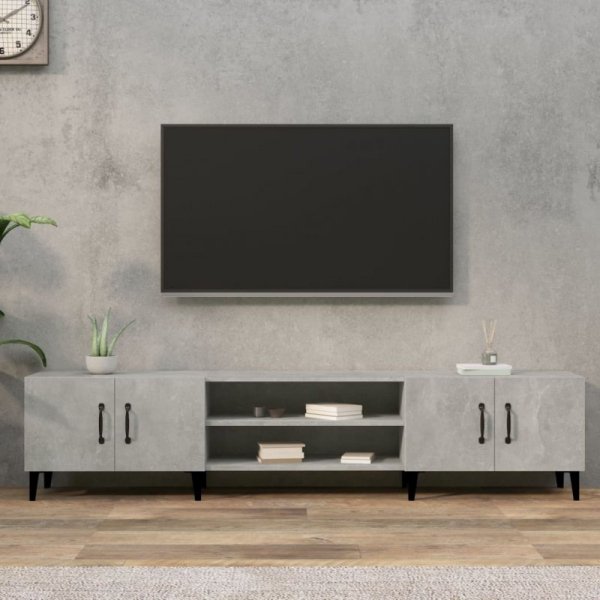 Szafka pod TV, szarość betonu, 180x31,5x40 cm