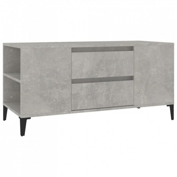 Szafka pod TV, szarość betonu, 102x44,5x50 cm