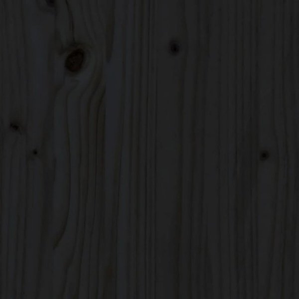 Stolik kawowy, czarny, 102x49x55 cm, lite drewno sosnowe