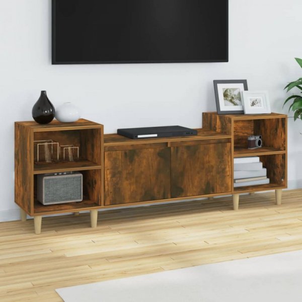 Szafka pod telewizor, przydymiony dąb, 160x35x55 cm
