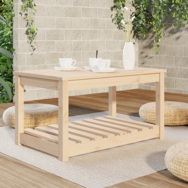 Stolik ogrodowy, 82,5x50,5x45 cm, lite drewno sosnowe