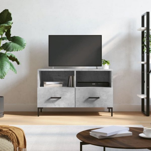 Szafka pod TV, szarość betonu, 80x36x50 cm