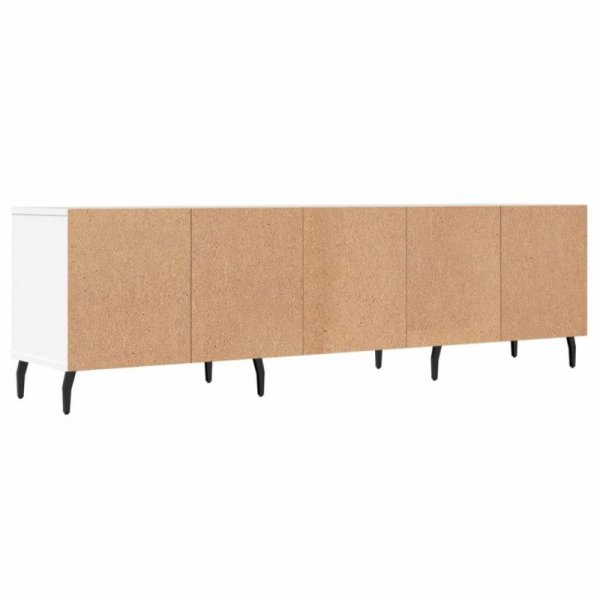 Szafka pod TV, biała, 150x30x44,5 cm, materiał drewnopochodny