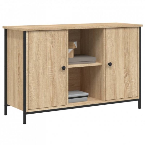 Szafka pod TV, dąb sonoma, 100x35x65 cm materiał drewnopochodny