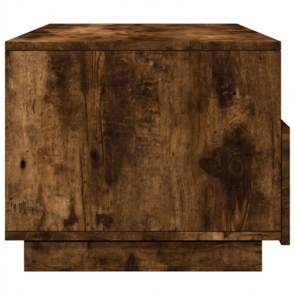 Stolik kawowy z oświetleniem LED, przydymiony dąb, 90x49x40 cm