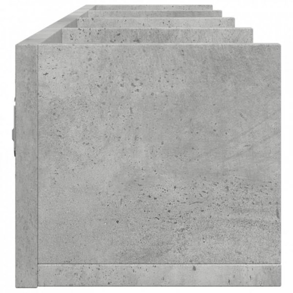 Szafki wiszące, 2 szt., szarość betonu, 99x18x16,5 cm