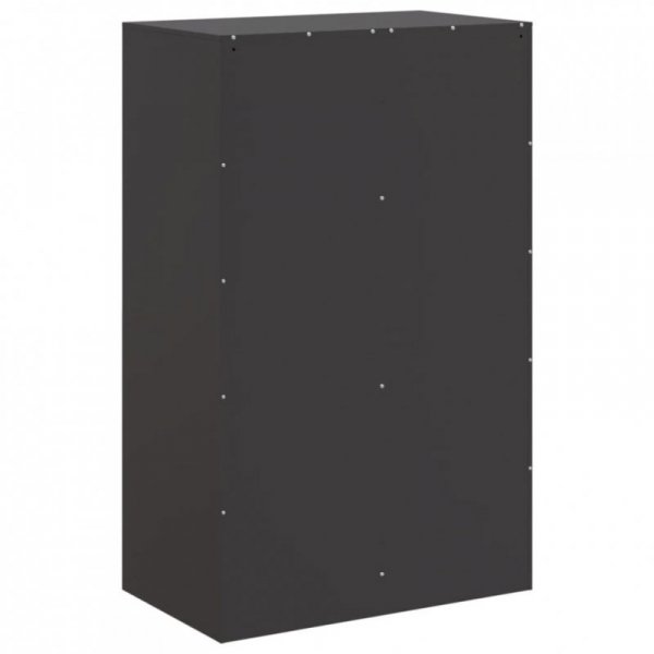 Szafka boczna, czarna, 67x39x107 cm, stal
