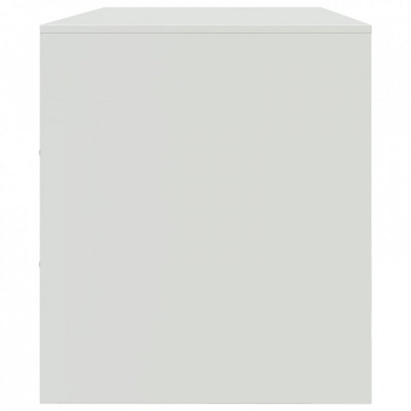 Szafka pod telewizor, biała, 99x39x44 cm, stalowa