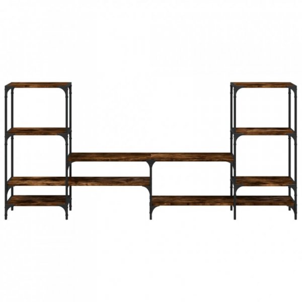 Szafka pod TV, przydymiony dąb, 206,5x28,5x95 cm