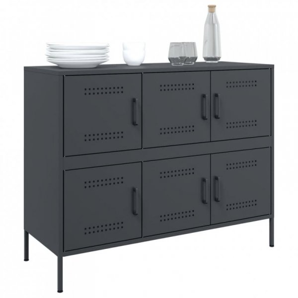 Szafka, antracytowa, 100,5x39x79 cm, stal