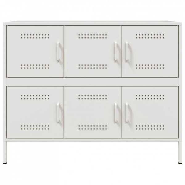 Szafka, biała, 100,5x39x79 cm, stal