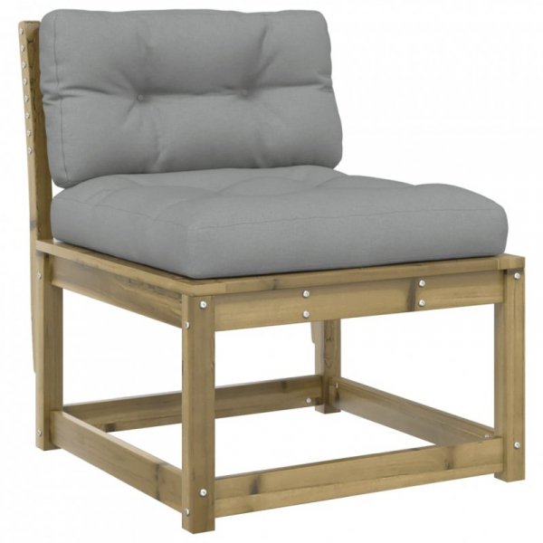 Sofa ogrodowa z poduszkami, impregnowane drewno sosnowe