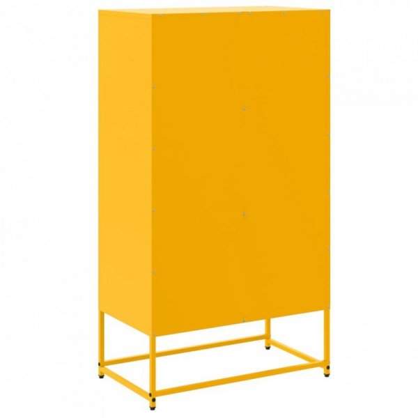 Szafka, musztardowa, 68,5x38,5x123,5 cm, stal
