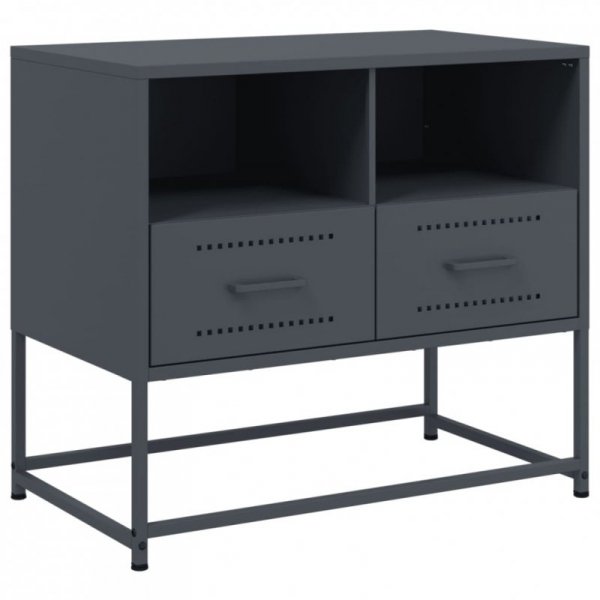 Szafka pod telewizor, antracytowa, 68x39x60,5 cm, stalowa