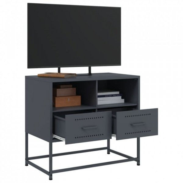 Szafka pod telewizor, antracytowa, 68x39x60,5 cm, stalowa