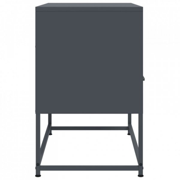 Szafka pod telewizor, antracytowa, 68x39x60,5 cm, stalowa