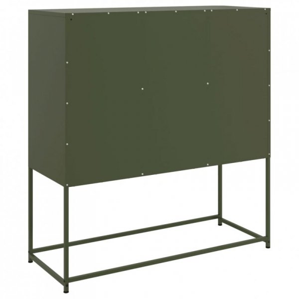 Szafka, oliwkowa, 100,5x39x107 cm, stal