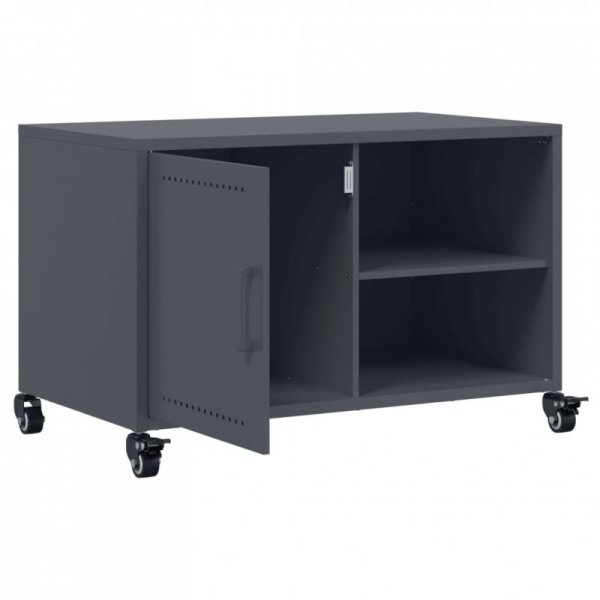 Szafka RTV, antracytowa, 68x39x43,5 cm, stal