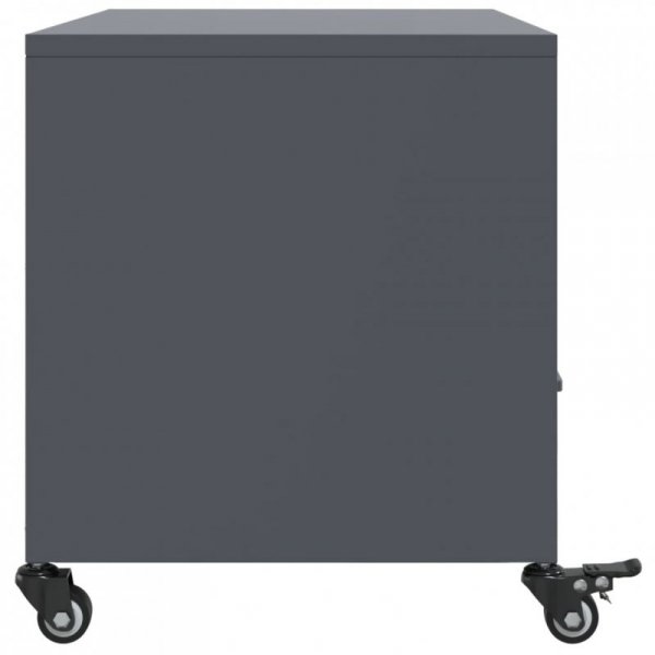 Szafka RTV, antracytowa, 68x39x43,5 cm, stal