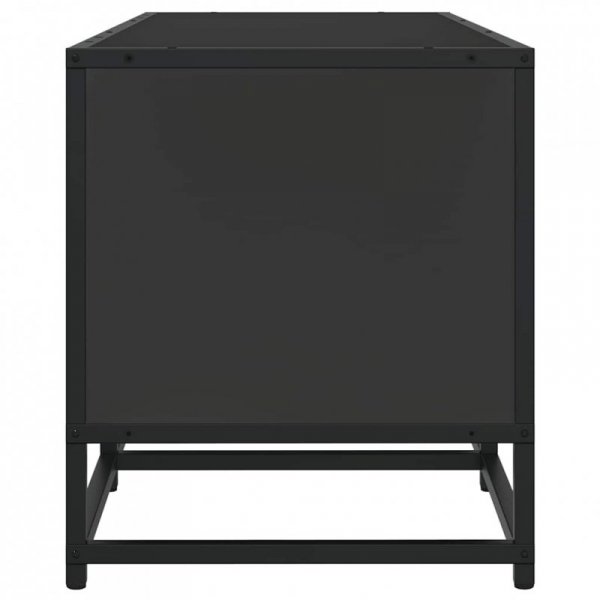 Szafka pod TV, czarna, 160x35x41 cm