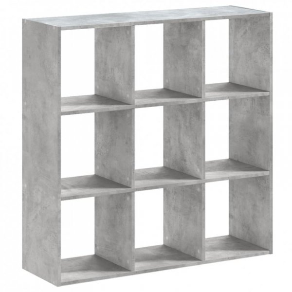 Regał, szarość betonu, 102x32x102 cm, materiał drewnopochodny