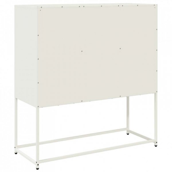 Szafka, biała, 100,5x39x107 cm, stal walcowana na zimno