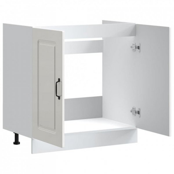 Szafka pod zlewozmywak, Kalmar, biała, 80x46x81,5 cm