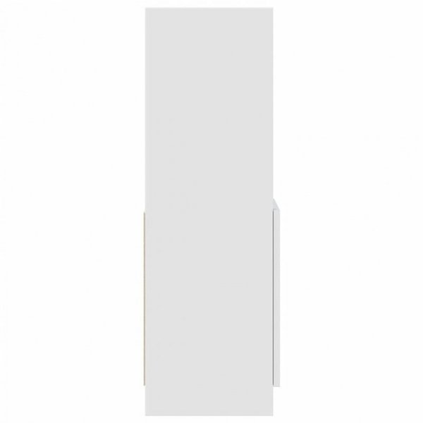 Wysoka szafka, biała, 92x33x100 cm, materiał drewnopochodny