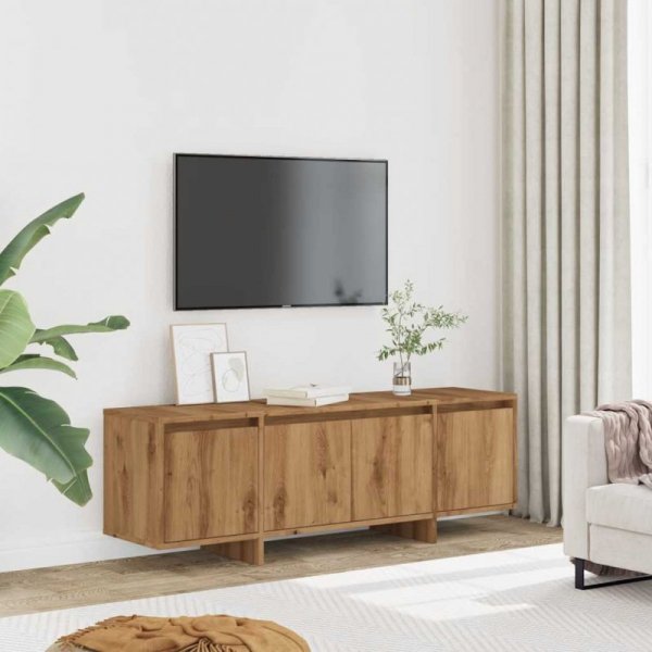 Szafka TV, dąb artisan, 120x30x40,5 cm, materiał drewnopochodny