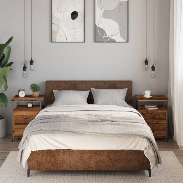 Szafki nocne, 2 szt., stare drewno, 44x45x60 cm