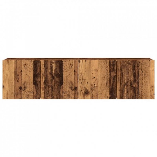 Ścienne szafki TV, 2 szt., stare drewno, 80x30x41 cm