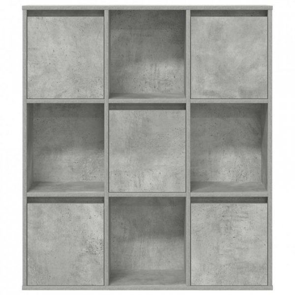 Regał, szarość betonu, 89x24x101,5 cm, materiał drewnopochodny